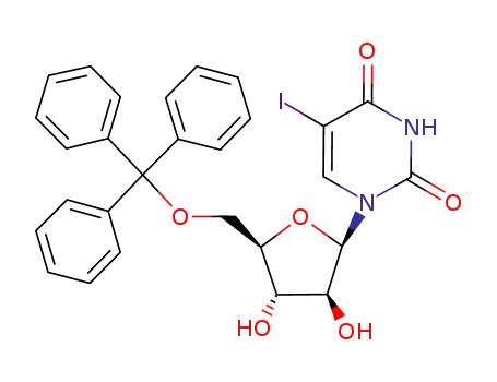 5-iodo-5'-O-trityl-1-(β-D-arabinofuranosyl)uracil
