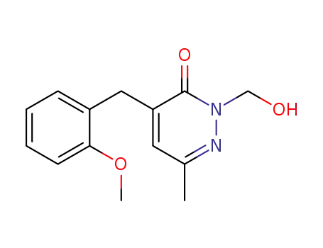 2-Hydroxymethyl-4-(2-methoxy-benzyl)-6-methyl-2H-pyridazin-3-one