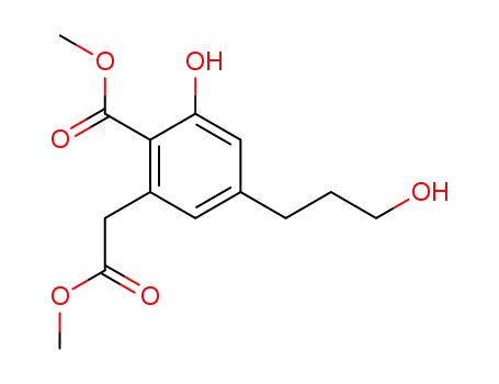 methyl <3-hydroxy-5-(3-hydroxypropyl)-2-methoxycarbonylphenyl>acetate