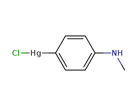 Molecular Structure of 75815-93-9 (4-methylaminophenylmercury chloride)