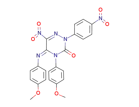 1,2,4-Triazin-3(2H)-one,
4,5-dihydro-4-(4-methoxyphenyl)-5-[(4-methoxyphenyl)imino]-6-nitro-2-(
4-nitrophenyl)-