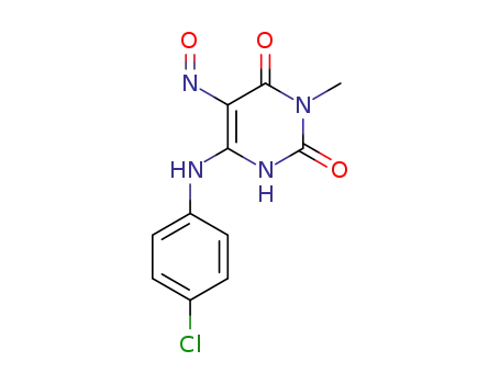 6-(4'-chloroanilino)-3-methyl-5-nitrosopyrimidine-2,4(1H,3H)-dione