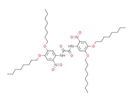 Molecular Structure of 156777-93-4 (Ethanediamide, N,N'-bis[2-nitro-4,5-bis(octyloxy)phenyl]-)