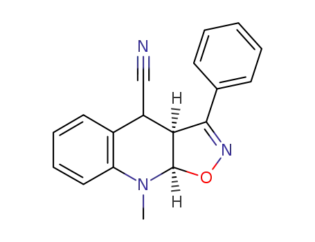 (3aS,9aR)-9-Methyl-3-phenyl-3a,4,9,9a-tetrahydro-isoxazolo[5,4-b]quinoline-4-carbonitrile