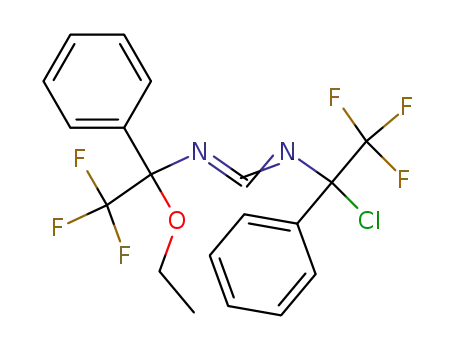 (1-Chloro-2,2,2-trifluoro-1-phenyl-ethyl)-(1-ethoxy-2,2,2-trifluoro-1-phenyl-ethyl)-carbodiimide
