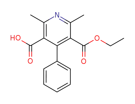 2,6-dimethyl-4-phenyl-pyridine-3,5-dicarboxylic acid monoethyl ester
