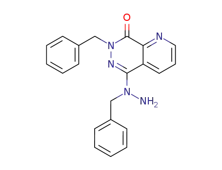 Pyrido[2,3-d]pyridazin-8(7H)-one,
7-(phenylmethyl)-5-[1-(phenylmethyl)hydrazino]-