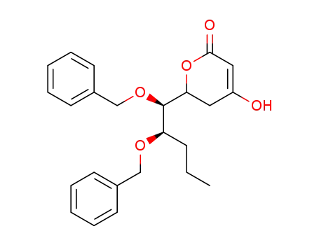 6-((1R,2R)-1,2-Bis-benzyloxy-pentyl)-4-hydroxy-5,6-dihydro-pyran-2-one