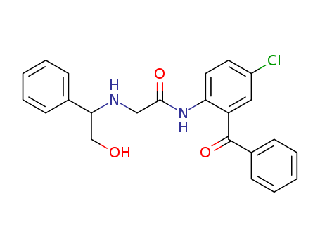 Acetamide, N-(2-benzoyl-4-chlorophenyl)-2-[(2-hydroxy-1-phenylethyl)amino]-, (R)-