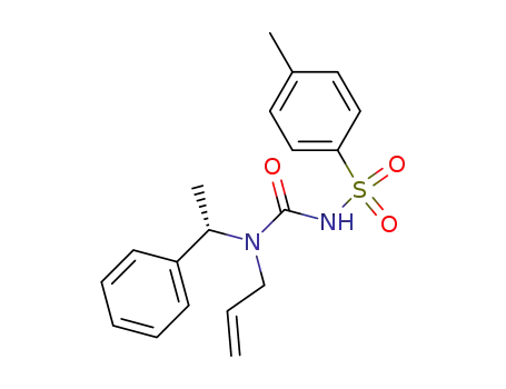 Molecular Structure of 133981-11-0 ((S)-N-(1-Phenyleth-1-yl)-N-(prop-2-en-1-yl)-N'-tosylurea)