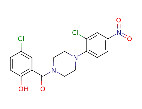 Piperazine, 1-(5-chloro-2-hydroxybenzoyl)-4-(2-chloro-4-nitrophenyl)-