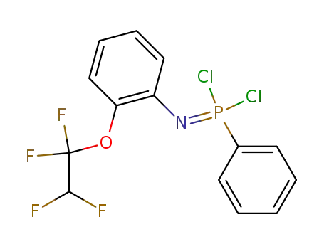 Molecular Structure of 76616-14-3 (C<sub>14</sub>H<sub>10</sub>Cl<sub>2</sub>F<sub>4</sub>NOP)