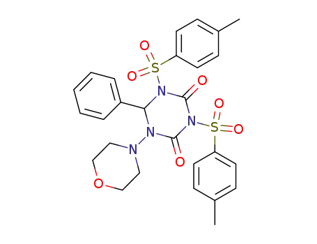 1,3,5-Triazine-2,4(1H,3H)-dione,
dihydro-1,3-bis[(4-methylphenyl)sulfonyl]-5-(4-morpholinyl)-6-phenyl-