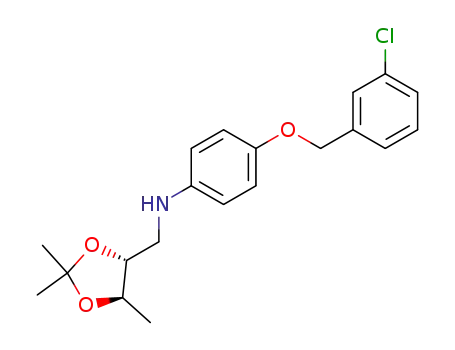[4-(3-Chloro-benzyloxy)-phenyl]-((4R,5R)-2,2,5-trimethyl-[1,3]dioxolan-4-ylmethyl)-amine