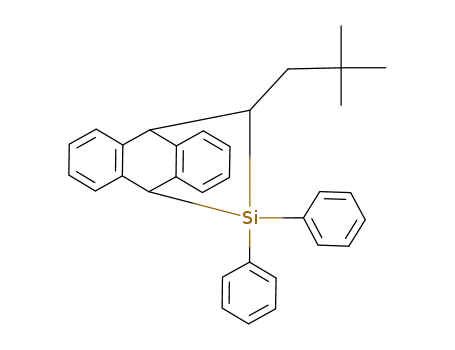 2,2-diphenyl-3-neopentyl<5,6:7,8>dibenzo-2-silabicyclo<2.2.2>octane