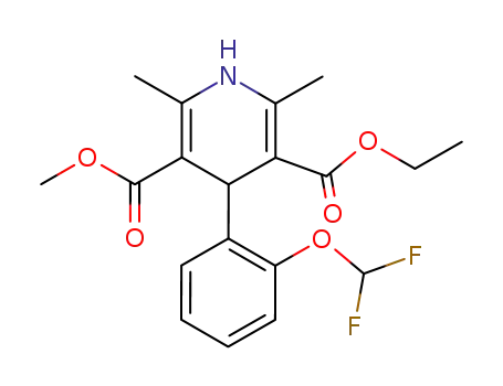 2,6-dimethyl-3-methoxycarbonyl-5-ethoxycarbonyl-4-(o-difluoromethoxyphenyl)-1,4-dihydropyridine