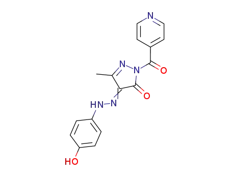 4-[(4-Hydroxy-phenyl)-hydrazono]-5-methyl-2-(pyridine-4-carbonyl)-2,4-dihydro-pyrazol-3-one