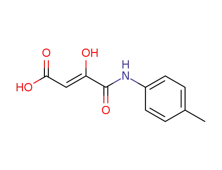 Molecular Structure of 113709-92-5 (2-Butenoic acid, 3-hydroxy-4-[(4-methylphenyl)amino]-4-oxo-, (Z)-)