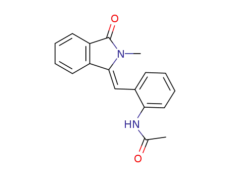 N-{2-[2-Methyl-3-oxo-2,3-dihydro-isoindol-(1Z)-ylidenemethyl]-phenyl}-acetamide