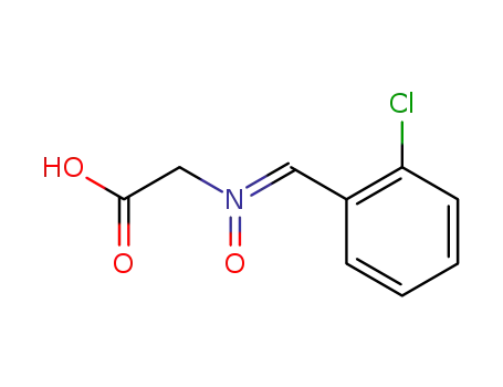 Molecular Structure of 93563-10-1 (Glycine, N-[(2-chlorophenyl)methylene]-, N-oxide)