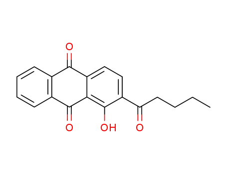 9,10-Anthracenedione, 1-hydroxy-2-(1-oxopentyl)-