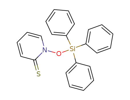 Molecular Structure of 133388-30-4 (1-Triphenylsilanyloxy-1H-pyridine-2-thione)