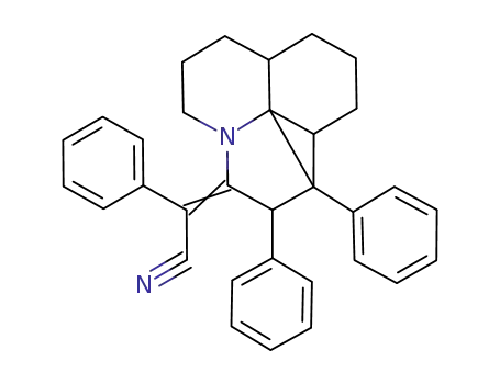 2-Cyanophenylmethylen-1,1a-diphenyl-1,2,5,6,6a,7,8,9a,9b-decahydro-1,9a-cyclopropa-4H-pyrrolo<3.2.1-ij>-chinolin