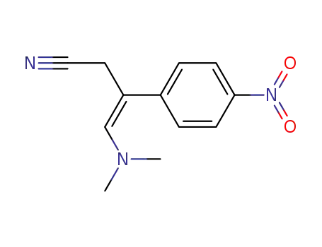 3-cyano-2-(p-nitrophenyl)-1-N,N-dimethylamino-1-propene