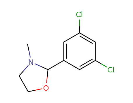 Molecular Structure of 83522-11-6 (2-(3,5-dichlorophenyl)-3-methyl-1,3-oxazolidine)