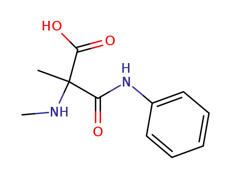 Molecular Structure of 80311-80-4 (2-methylamino-2-(phenylcarbamoyl)propanoic acid)
