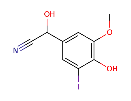 Hydroxy-(4-hydroxy-3-iodo-5-methoxy-phenyl)-acetonitrile