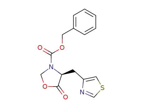 4-<(S)-3-benzyloxycarbonyl-5-oxo-4-oxazolidinone>methylthiazole
