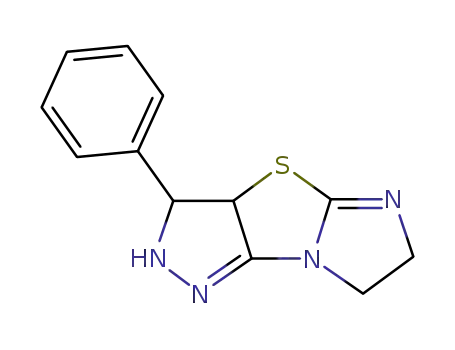 Molecular Structure of 137017-07-3 (3-Phenyl-3,3a,6,7-tetrahydro-2H-imidazo[2,1-b]pyrazolo[3,4-d]thiazole)