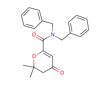 2H-Pyran-6-carboxamide,
3,4-dihydro-2,2-dimethyl-4-oxo-N,N-bis(phenylmethyl)-