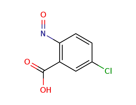 Molecular Structure of 59223-08-4 (Benzoic acid, 5-chloro-2-nitroso-)