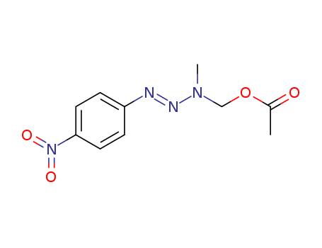 Methanol, 1-methyl-3- (4-nitrophenyl)-2-triazenyl-, acetate (ester) cas  90476-10-1