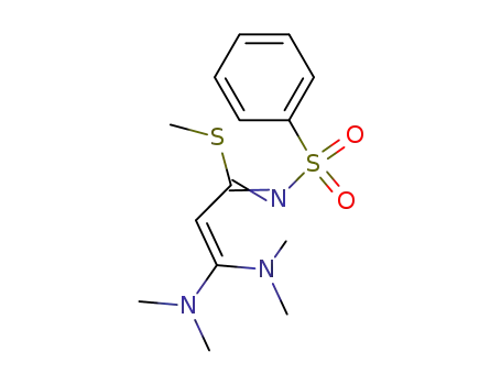 N-<3,3-Bis(dimethylamino)-1-(methylthio)-2-propenyliden>benzolsulfonamid