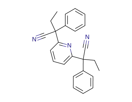 Molecular Structure of 84960-32-7 (2-[6-(1-Cyano-1-phenyl-propyl)-pyridin-2-yl]-2-phenyl-butyronitrile)