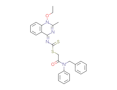 Carbamodithioic acid, (1-ethoxy-2-methyl-4(1H)-quinazolinylidene)-,
2-oxo-2-[phenyl(phenylmethyl)amino]ethyl ester