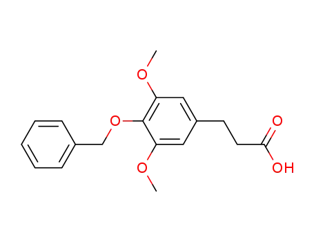 4-benzyloxy-3,5-dimethoxyphenylpropionic acid