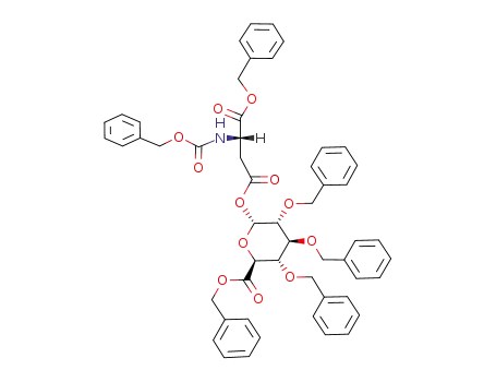 benzyl 2,3,4-tri-O-benzyl-1-O-<1-benzyl N-(benzyloxycarbonyl)-L-aspart-4-oyl>-D-glucopyranuronate