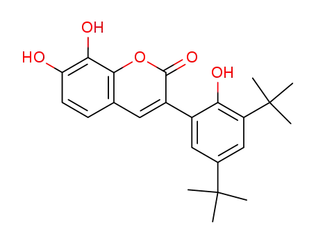 3-(3,5-di-tert-butyl-2-hydroxyphenyl)-7,8-dihydroxy-2H-<1>benzopyran-2-one