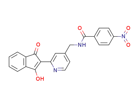 N-[2-(3-Hydroxy-1-oxo-1H-inden-2-yl)-pyridin-4-ylmethyl]-4-nitro-benzamide