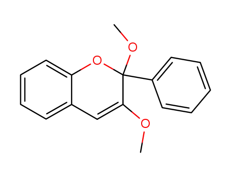 Molecular Structure of 63154-45-0 (2H-1-Benzopyran, 2,3-dimethoxy-2-phenyl-)