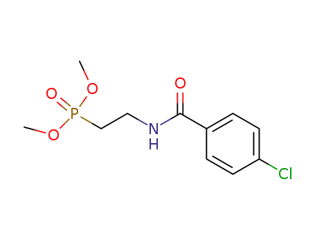 Molecular Structure of 87460-92-2 (2-(4-Chlorbenzoylamino)ethylphosphonsaeure-dimethylester)