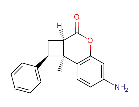 1-endo-phenyl-8b-methyl-6-amino-1,2-dihydrocyclobuto<c>benzopyran-3-one