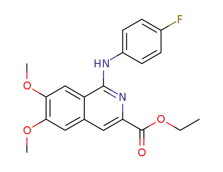 1-(4-Fluoro-phenylamino)-6,7-dimethoxy-isoquinoline-3-carboxylic acid ethyl ester