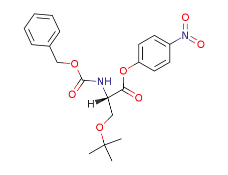 Molecular Structure of 5545-50-6 (O-(1,1-Dimethylethyl)-N-[(benzyloxy)carbonyl]-L-serine 4-nitrophenyl ester)