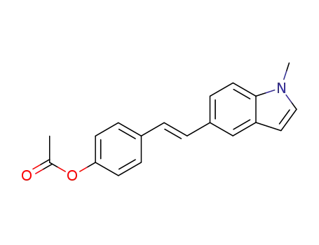 1-methyl-5-<trans-2-(4-acetoxyphenyl)ethenyl>indole