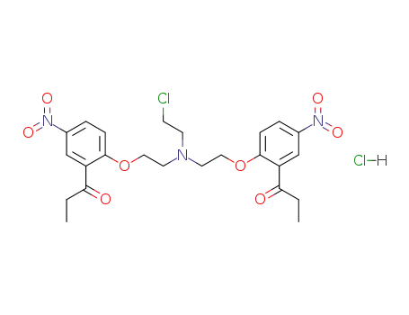 1-[2-(2-{(2-Chloro-ethyl)-[2-(4-nitro-2-propionyl-phenoxy)-ethyl]-amino}-ethoxy)-5-nitro-phenyl]-propan-1-one; hydrochloride
